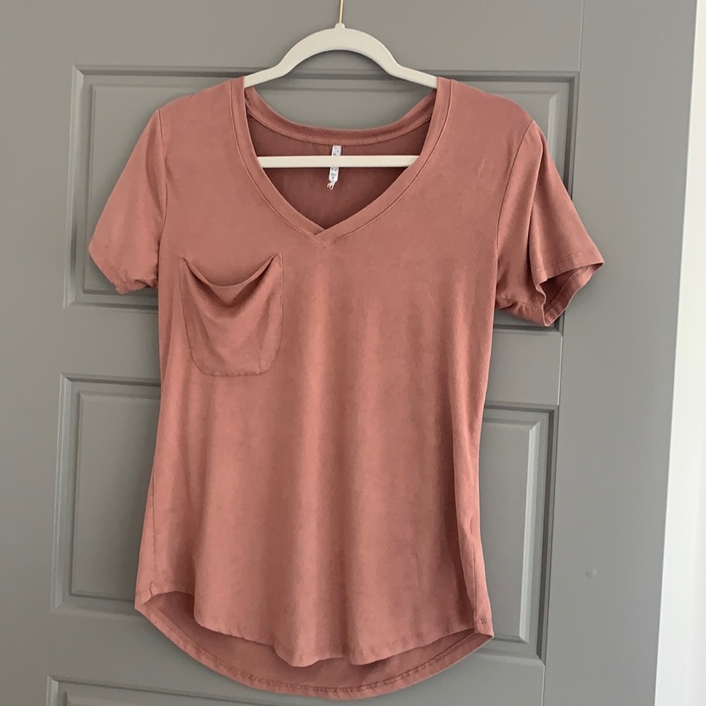 Z Supply Mauve Short Sleeve Tee